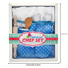 11pcs Children Kitchen Toy Set Girl Cooking Tools Pink Apron