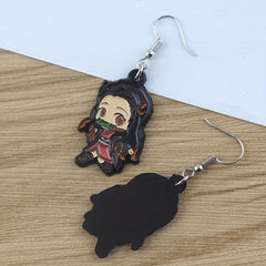 Anime Girl Earrings Small Three-dimensional Alloy Earrings Pair