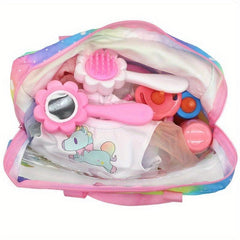 Rainbow Handbag with Display Window for Dolls
