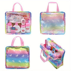 Rainbow Handbag with Display Window for Dolls
