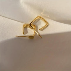 Irregular Geometric Metal Earrings for Women Jewelry Gift