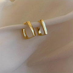 Irregular Geometric Metal Earrings for Women Jewelry Gift