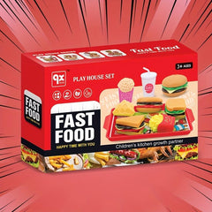 Fast Food Restaurant Hamburger Set Pretend Play Kitchen Toy