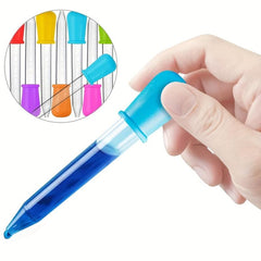8pcs 0.17oz Silicone Liquid Pipettes Eyedrops Droppers with Bulb Tip