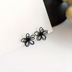 Double Layered Flower Earrings For Women - Small And Versatile