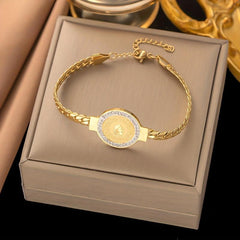 Stainless Steel Portrait Charm Jewelry Set