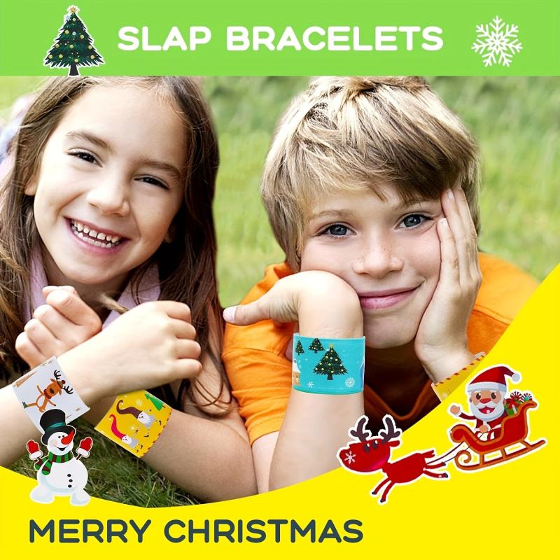 12pcs Slap Bracelet Dinosaur Astronaut Party Gift