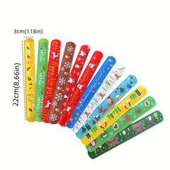 12pcs Slap Bracelet Dinosaur Astronaut Party Gift