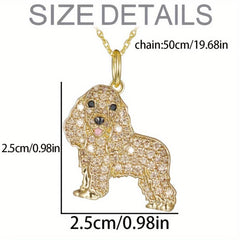 Cocker Spaniel Rhinestone Pet Pendant Necklace