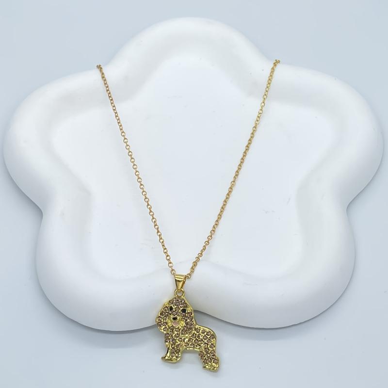 Cocker Spaniel Rhinestone Pet Pendant Necklace
