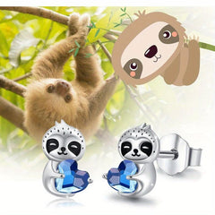 Sloth Animal Earrings Party Jewelry Gift For Women Mom Friends