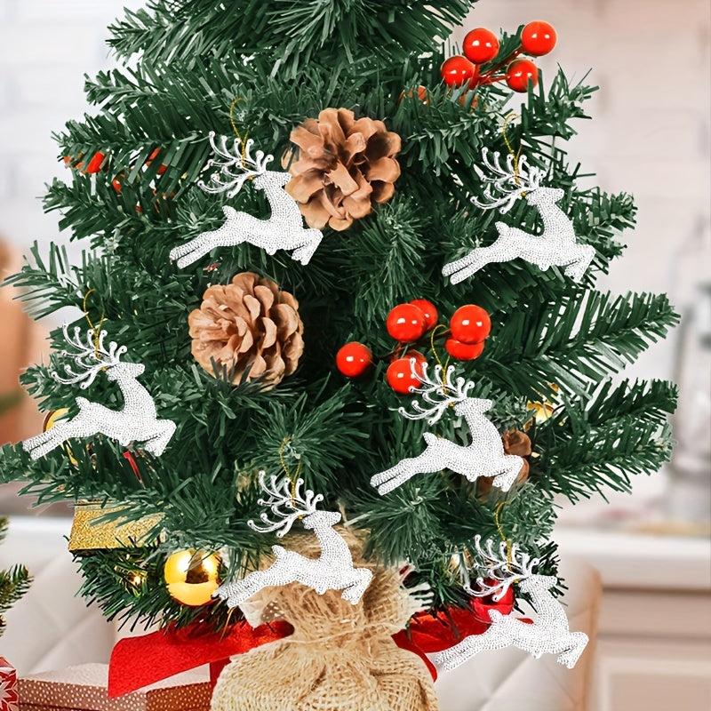 6pcs Christmas Reindeer Decoration Tree Deer Pendant
