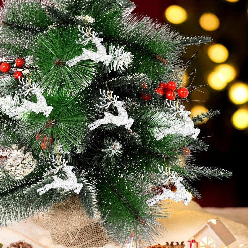 6pcs Christmas Reindeer Decoration Tree Deer Pendant