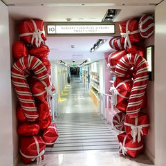 5pcs 32 inch Christmas Canes Party Balloons Decoration