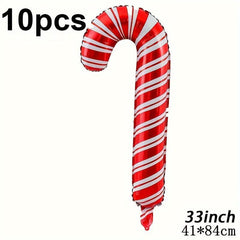 2pcs 83 82 Cm Extra Large Cane Aluminum Balloons Christmas Decoration