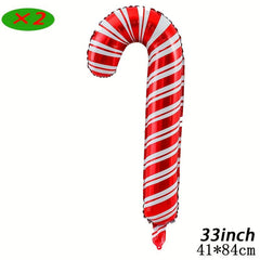 2pcs 83 82 Cm Extra Large Cane Aluminum Balloons Christmas Decoration