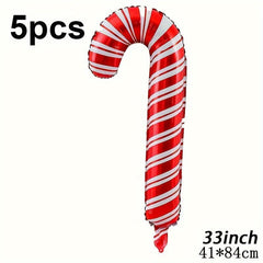 2pcs 83 82 Cm Extra Large Cane Aluminum Balloons Christmas Decoration
