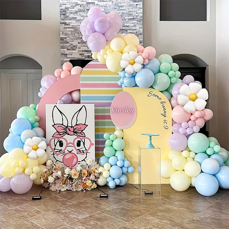 189pcs Daisy Pastel Balloons Garland Kit Baby Shower Wedding Birthday