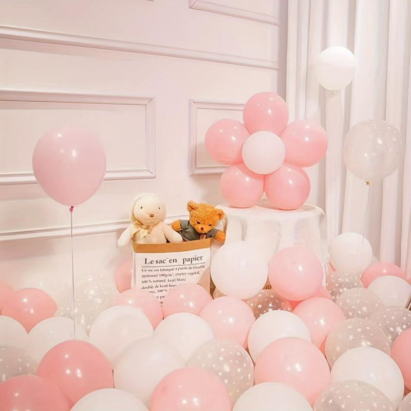 20pcs Transparent Star Balloon Set for Birthdays Weddings Thanksgiving Christmas