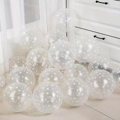 20pcs Transparent Star Balloon Set for Birthdays Weddings Thanksgiving Christmas