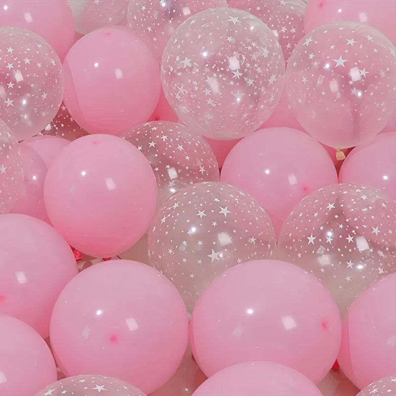20pcs Transparent Star Balloon Set for Birthdays Weddings Thanksgiving Christmas