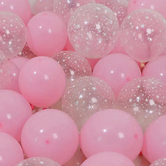 20pcs Transparent Star Balloon Set for Birthdays Weddings Thanksgiving Christmas
