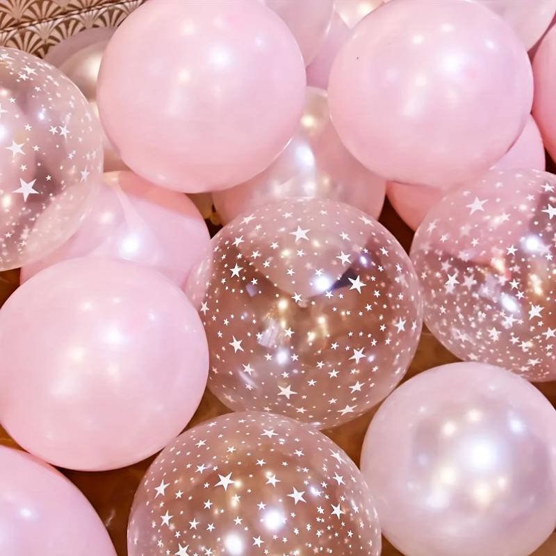 20pcs Transparent Star Balloon Set for Birthdays Weddings Thanksgiving Christmas