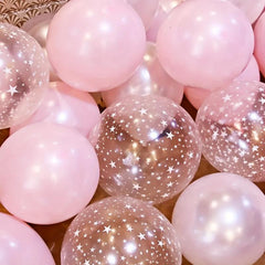 20pcs Transparent Star Balloon Set for Birthdays Weddings Thanksgiving Christmas