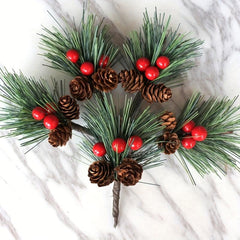 10pcs Mini Pine Needles Christmas Tree Decoration