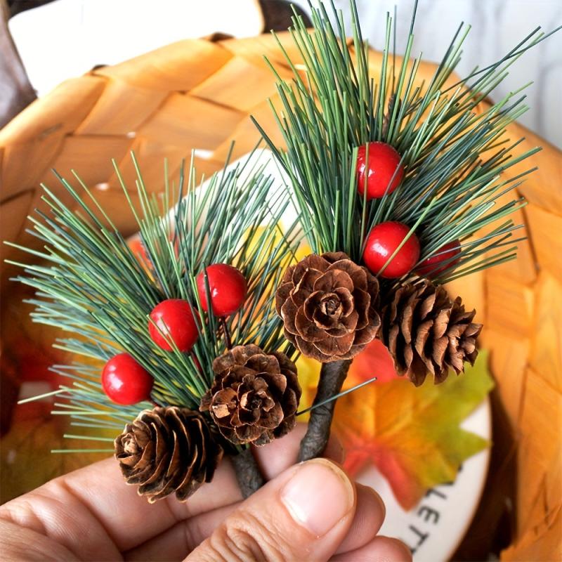 10pcs Mini Pine Needles Christmas Tree Decoration