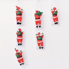 Climbing Rope Santa Claus Stuffed Doll Christmas Toy Gift