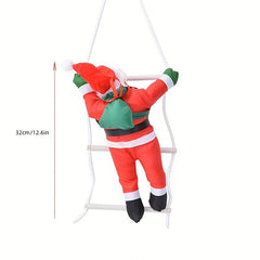 Climbing Rope Santa Claus Stuffed Doll Christmas Toy Gift
