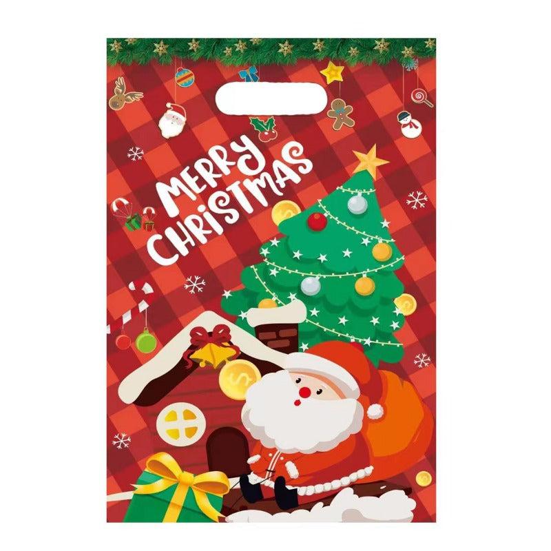 10pcs Christmas Pearlescent Gift Bags Birthday Party