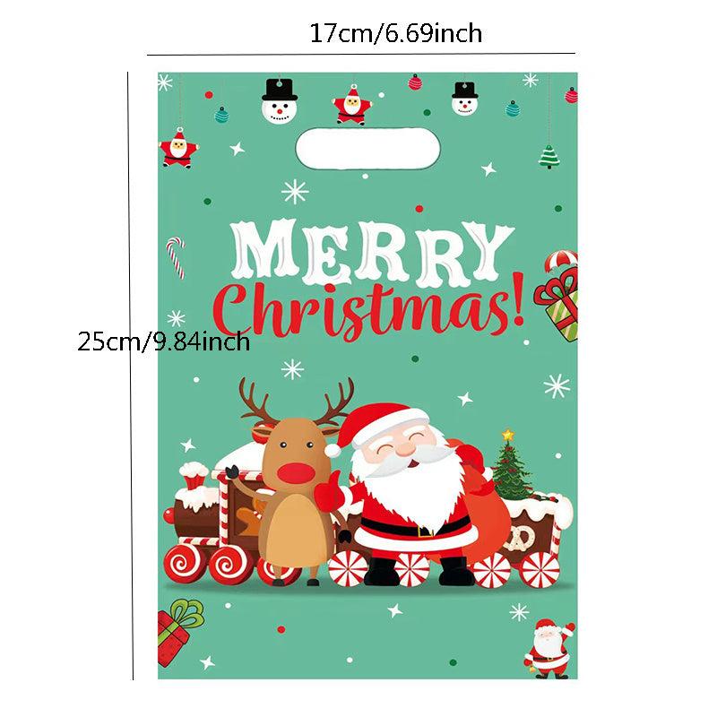 10pcs Christmas Pearlescent Gift Bags Birthday Party