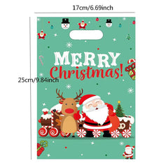 10pcs Christmas Pearlescent Gift Bags Birthday Party