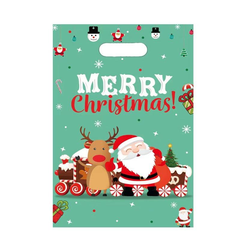 10pcs Christmas Pearlescent Gift Bags Birthday Party