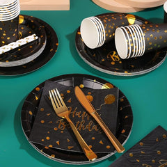 10pcs 22 Birthday Party Decorations Birthday Plates Table Cloth Party Supplies