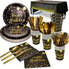 10pcs 22 Birthday Party Decorations Birthday Plates Table Cloth Party Supplies