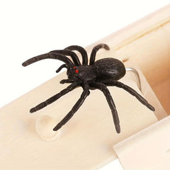 Scary Wooden Box Spider Prank Halloween Toy