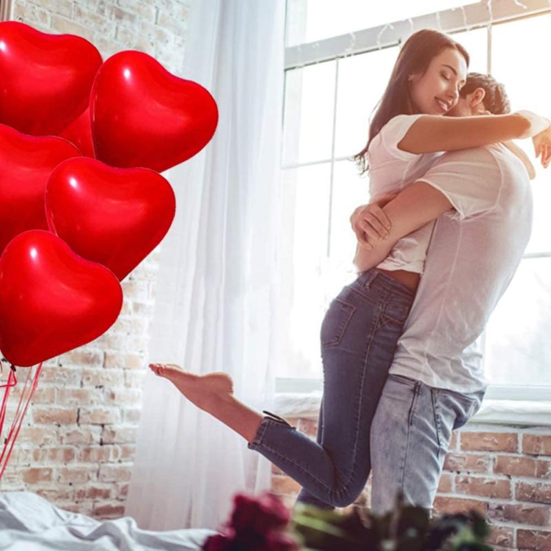 50pcs Large Red Heart Balloon Anniversary Wedding Decoration Balloon
