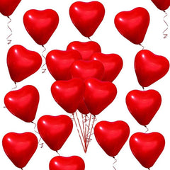 50pcs Large Red Heart Balloon Anniversary Wedding Decoration Balloon