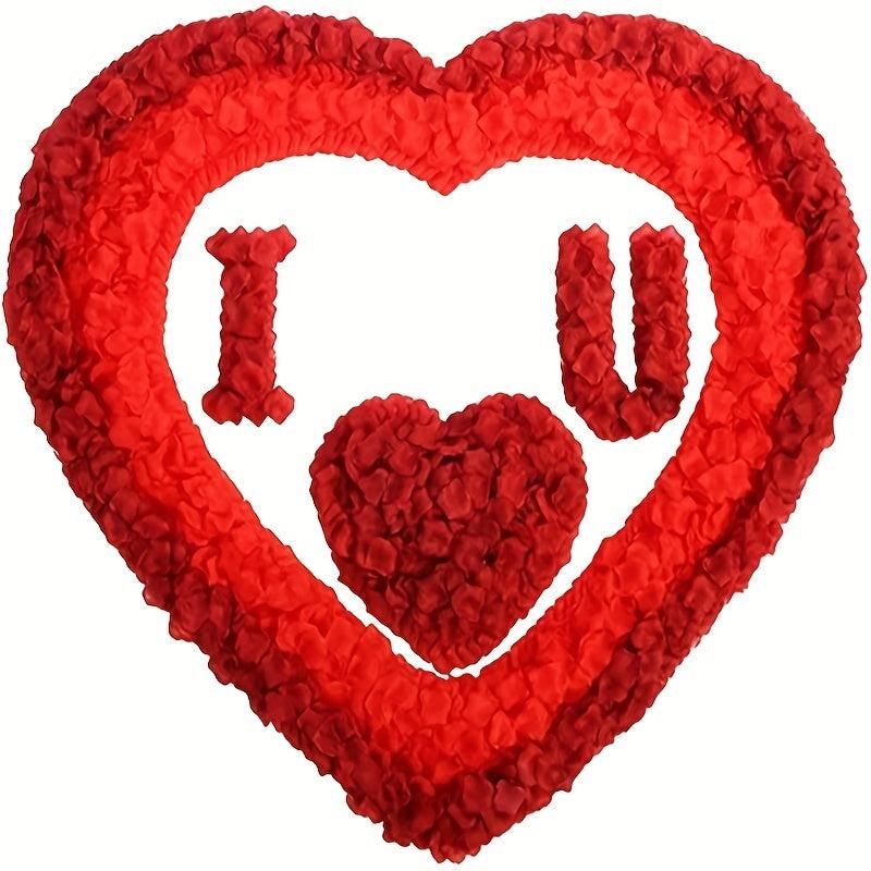 Red Silk Rose Petals Wedding Flowers 100pc