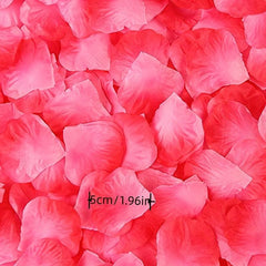 Red Silk Rose Petals Wedding Flowers 100pc