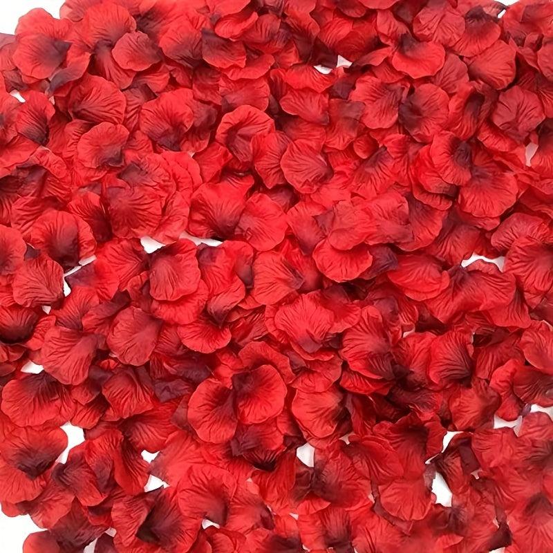 Red Silk Rose Petals Wedding Flowers 100pc