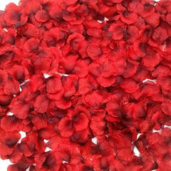 Red Silk Rose Petals Wedding Flowers 100pc