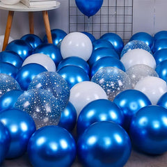 20pcs Metal Star Balloon Set for Parties, Thanksgiving, Christmas, Decor