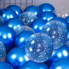 20pcs Metal Star Balloon Set for Parties, Thanksgiving, Christmas, Decor