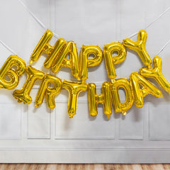 13pcs Happy Birthday Foil Letter Balloon Party Decorations Adult Alphabet