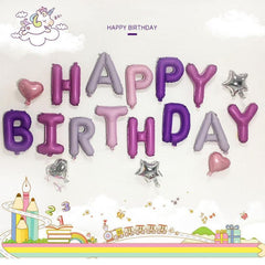 13pcs Happy Birthday Foil Letter Balloon Party Decorations Adult Alphabet