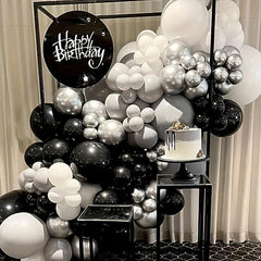 30 48 Cm Latex Balloons 50 Pack with Ribbon for Party Decorations